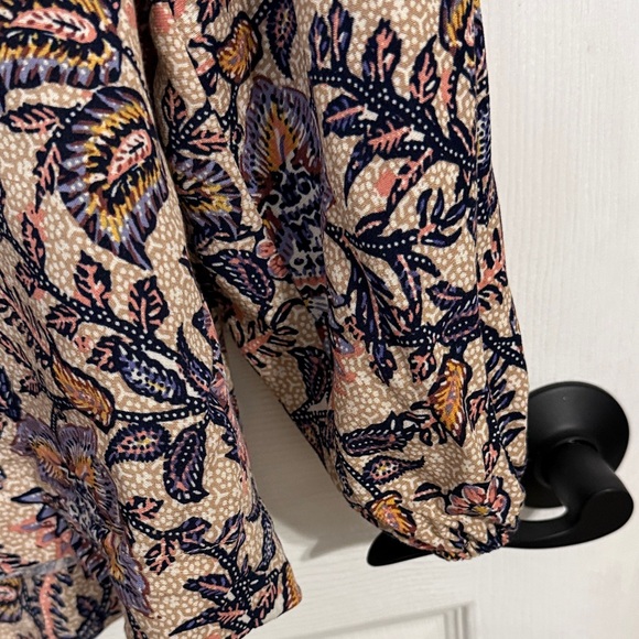Anthropologie Floral Blouse - Pink, Blue, Cream - Picture 4 of 5